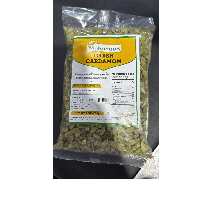 MEHARBAN GREEN CARDAMOM 200GM